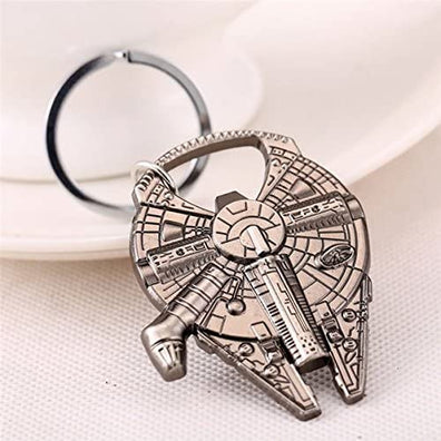 LLavero Abrebotellas de metal de Star Wars Milenium Falcon Halcón milenario